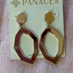 Panacea Gold Geometric Earrings New